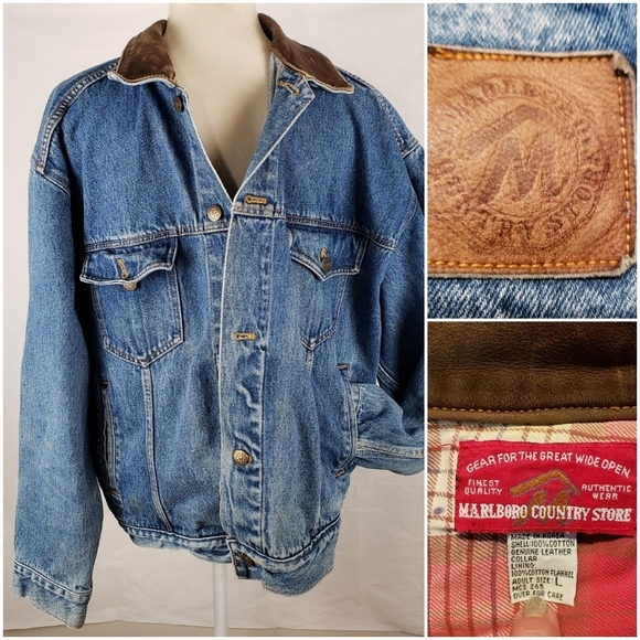 Vintage Marlboro Other - Vtg Marlboro Country Store Trucker Denim Jacket